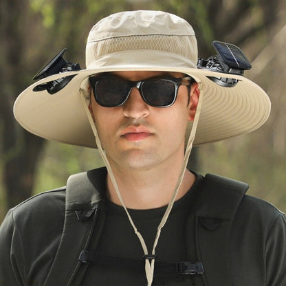 Outdoor Hat With Solar Powered Fans，Your head's best friend on hot days.